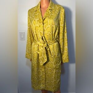Lisa Rinna Collection Yellow Snake Print Jacket